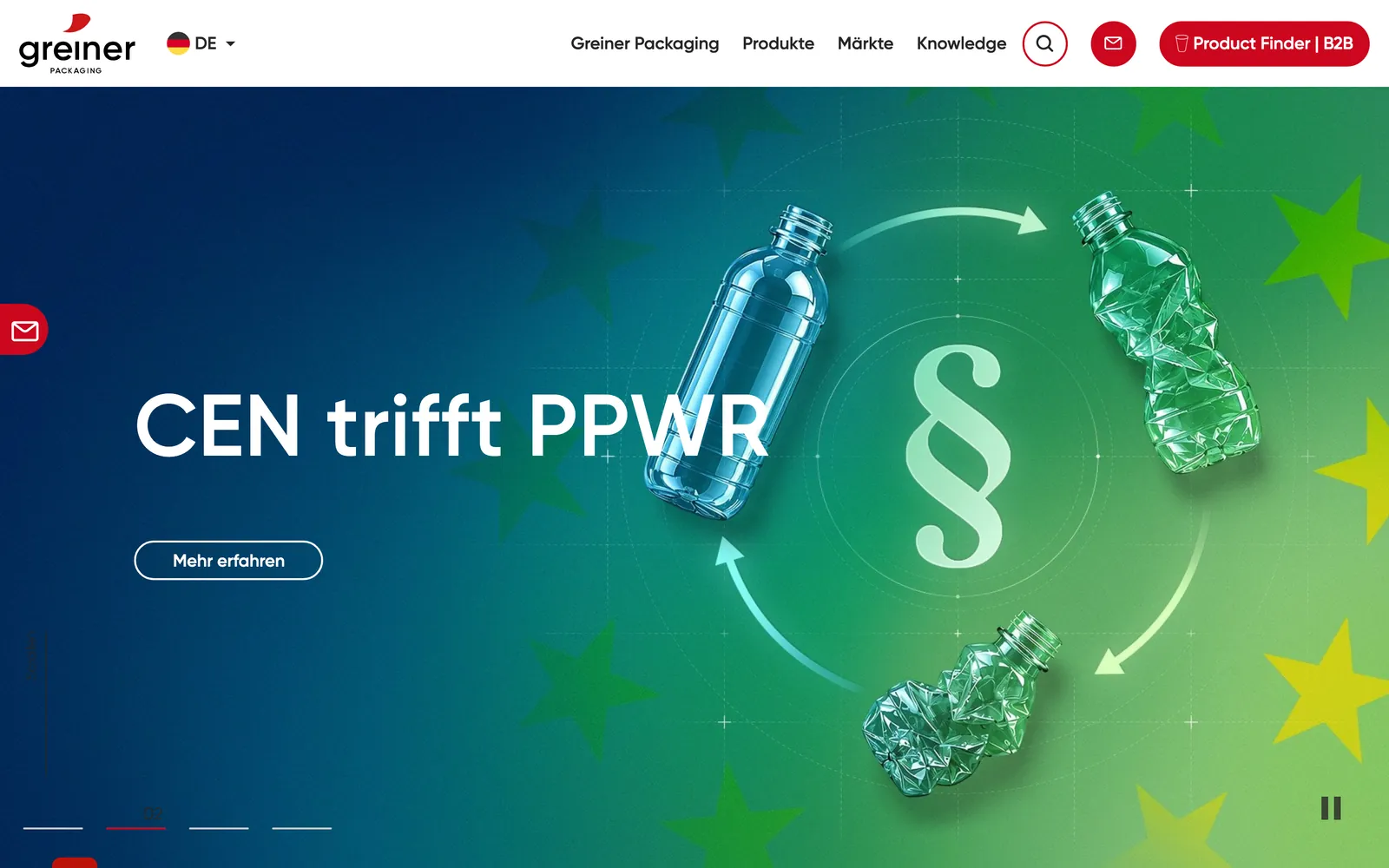 Startseite von Greiner Packaging
